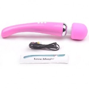 Wand Massager "Elegance", 20-Mode + 8 Speeds Whisper Quiet Rechargeable PINK